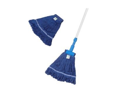Cotton Mop Blue With Aluminum Stick