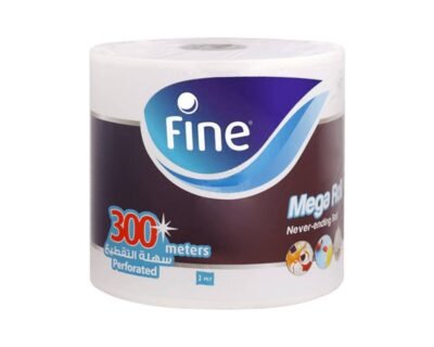 Fine Paper Towel Mega Roll 300m 1 Ply Set Of 6 Rolls