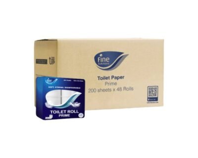Fine Toilet Tissue Rolls Prime 200 sheets 2 Ply Set Of 48 Rolls