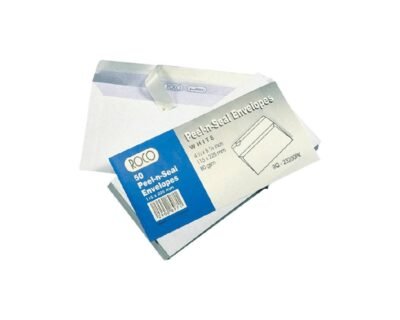 Roco White Envelop 11x22cm Set Of 50 Pcs