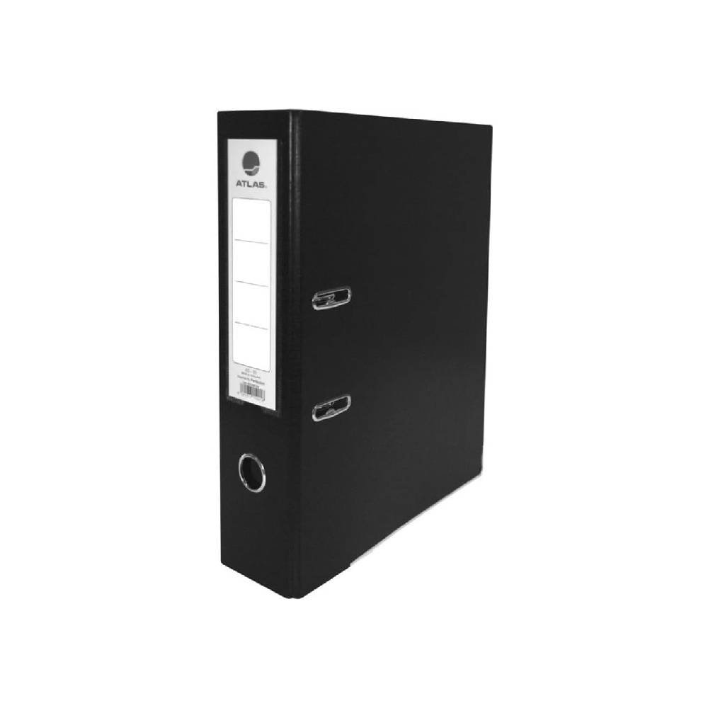 Atlas Box File 7.5cm Plastic Black – Pack of 30 (10x10x10cm)