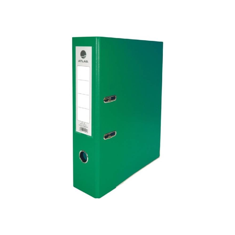 Atlas Box File 7.5cm Plastic Green – Pack of 30 (10×10×10cm)