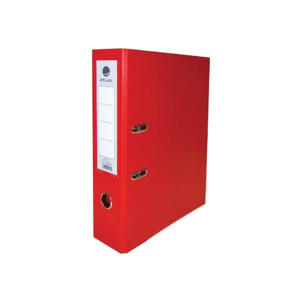 Atlas Box File 7.5cm Plastic Red – Pack of 30 (10×10×10cm)