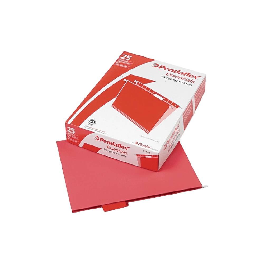 Pendaflex Hanging File Legal Foolscap 1/5 Tab Cut Red Set Of 25 Pcs