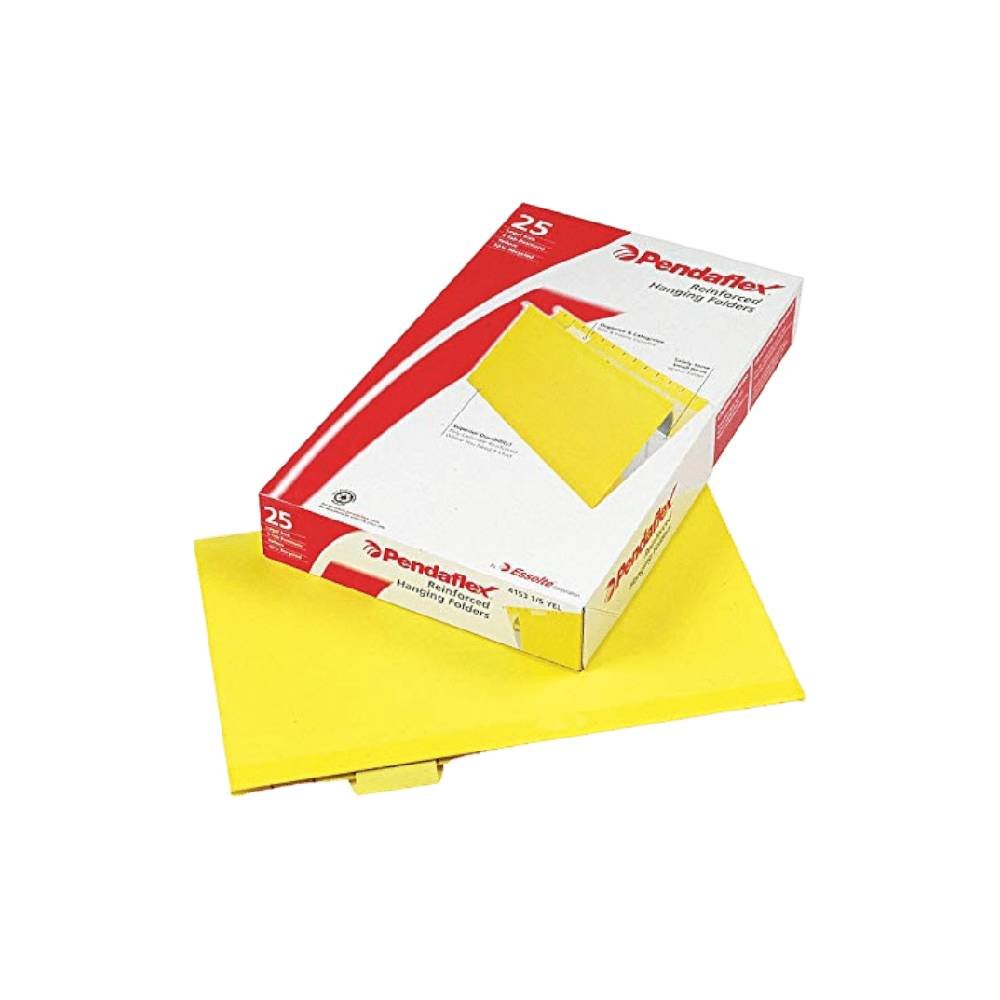 Pendaflex Hanging File Legal Foolscap 1/5 Tab Cut Yellow Set Of 25 Pcs