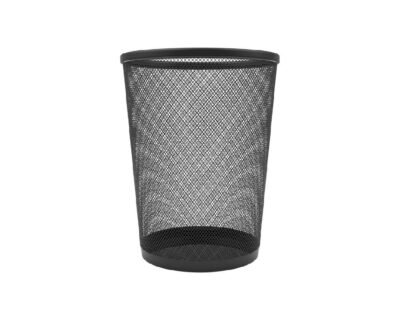 Mesh Trash Waste Bin Black