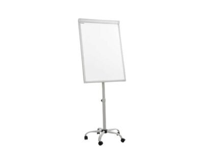 White Flipchart Stand With Wheels 70x100cm