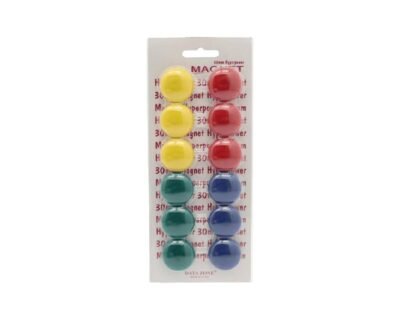 Data Zone Magnetic Signal Round Assorted Color 3cm