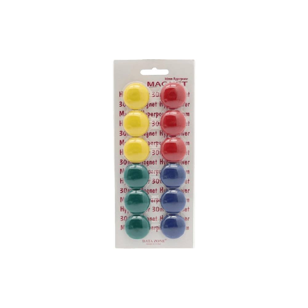 Data Zone Magnetic Signal Round Assorted Color 3cm