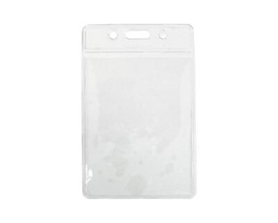 ID Card Holder Vertical Transparent 65x115mm