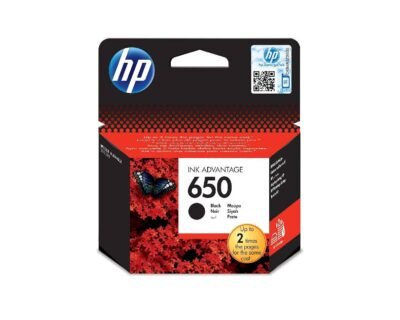 HP 650 Black Original Ink Advantage Cartridge CZ101AK