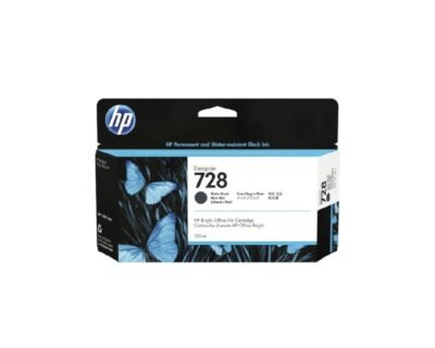 HP 728 300-ml Matte Black DesignJet Ink Cartridge, F9J68A