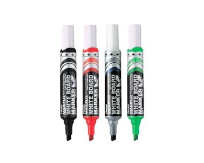 Pentel MaxiFlo White Board Marker Chisel Tip 2-6mm Set Of 4 Colors