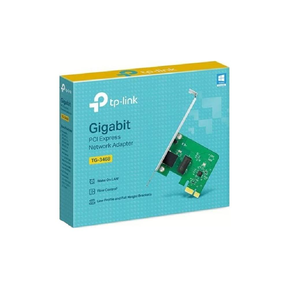 TP Link TG-3468 PCIE Network Adapter, 10,100,1000Mbps Gigabit Ethernet PCI Express Network Card, Ethernet Card for PC, Win10 Supported