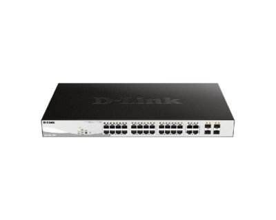 D-Link DGS-1210 28-Port Gigabit Smart Managed PoE Switch With 4 Gigabit GbE-SFP Combo Ports