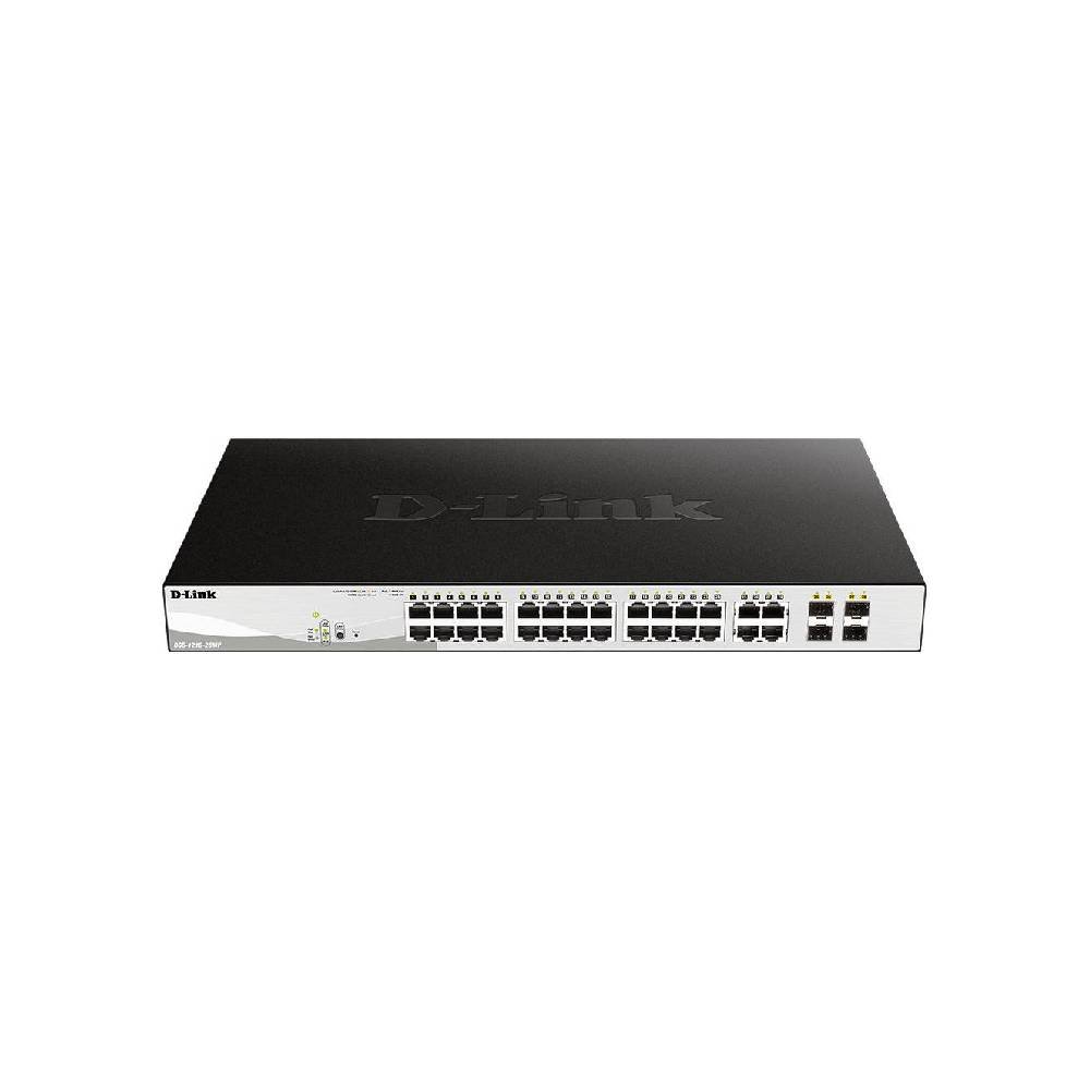 D-Link DGS-1210 28-Port Gigabit Smart Managed PoE Switch With 4 Gigabit GbE-SFP Combo Ports