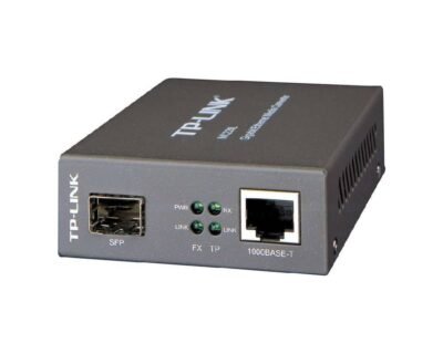 TP Link MC220L Gigabit Ethernet Media Converter, Up to 1000Mbps RJ45 to 1000Mbps SFP Slot Supporting MiniGBIC Modules