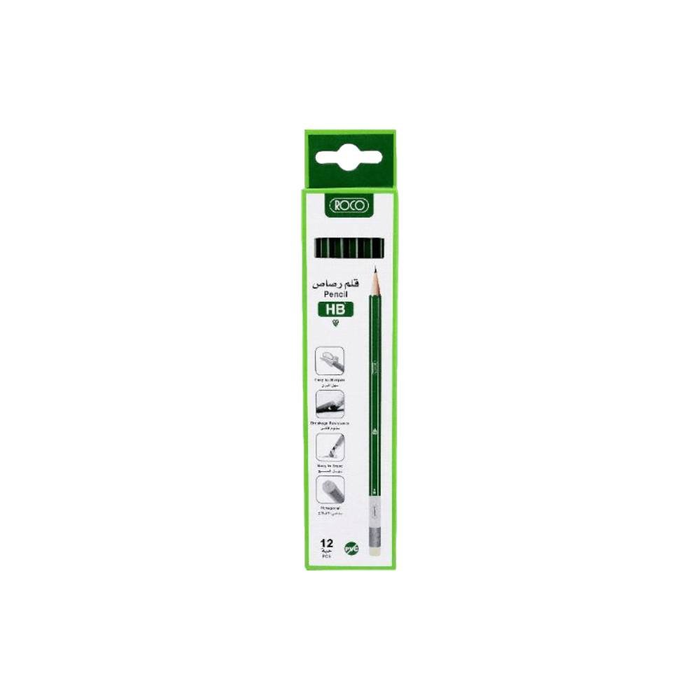 Roco Pencil HB Medium Black Set Of 12 Pcs
