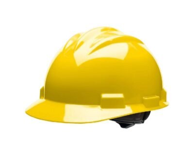 Yellow Safety Helmet With Ratchet