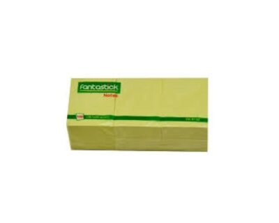 Fantastick Sticky Notes Yellow 2x3in Set Of 12 Pcs