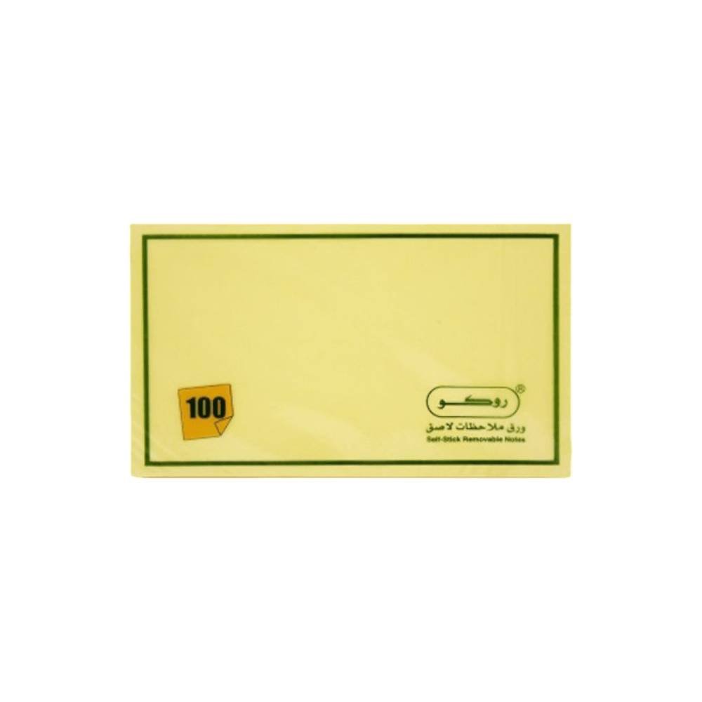 Roco Notes Standard Self Stick Yellow 3x5in 100 Notes
