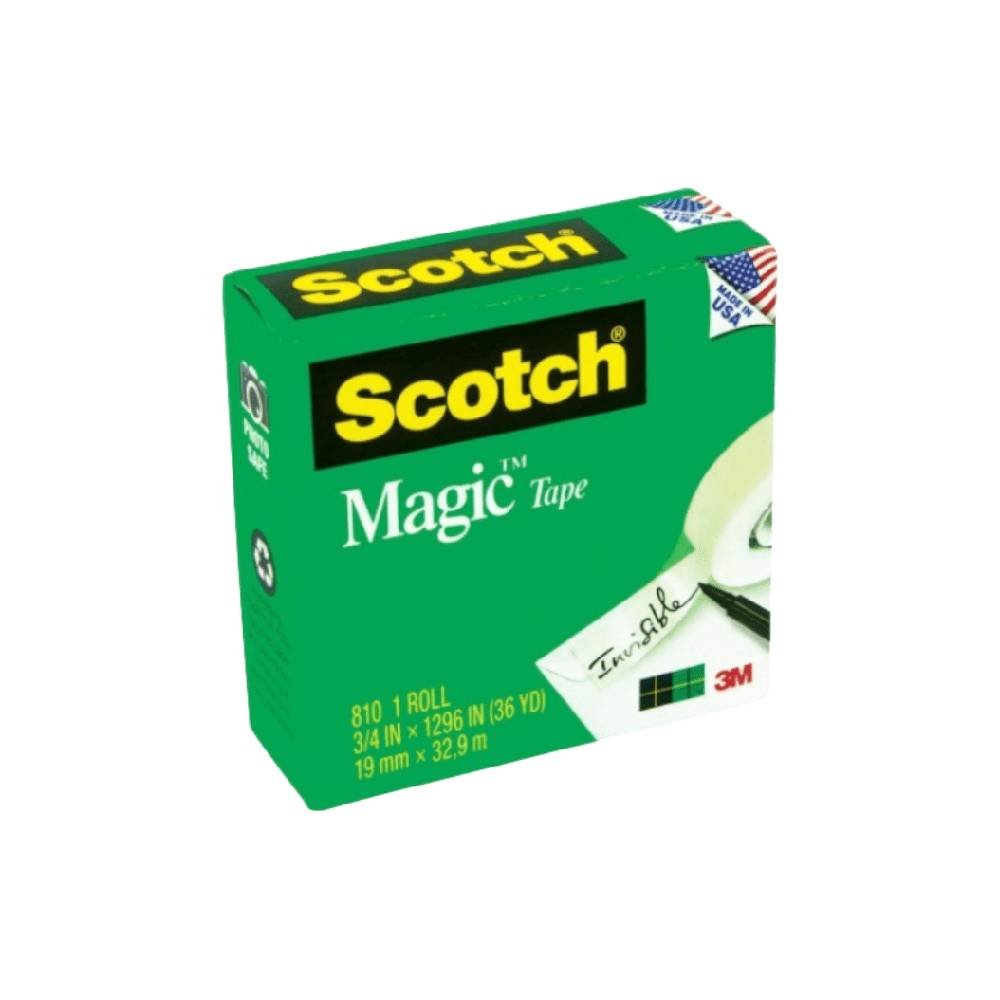 3M Scotch Magic Tape Clear 810 (3/4 x 1296 in)