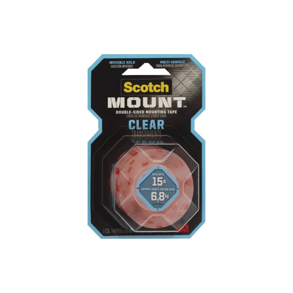 3M Mounting Roll Heavy Duty Clear Scotch 4010 (1 x 60 in)