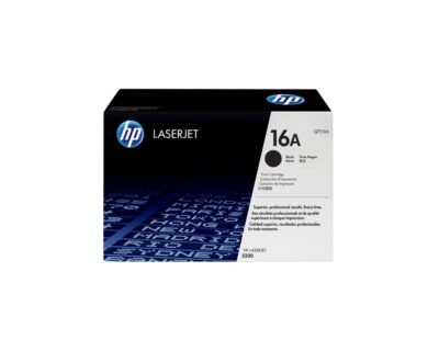 HP 16A Black Original LaserJet Toner Cartridge, Q7516A