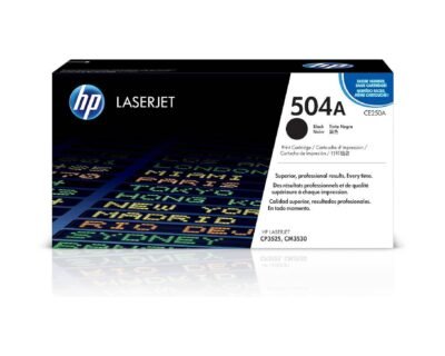 HP 504A Black Original LaserJet Toner Cartridge CE250A