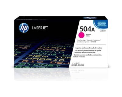 HP 504A Magenta Original LaserJet Toner Cartridge CE253A