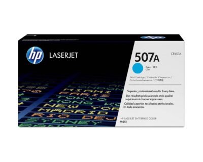 HP 507A Cyan Original LaserJet Toner Cartridge CE401A