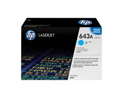 HP 643A Cyan Original LaserJet Toner Cartridge Q5951A
