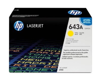 HP 643A Yellow Original LaserJet Toner Cartridge Q5952A