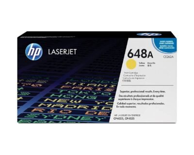 HP 648A Yellow Original LaserJet Toner Cartridge CE262A