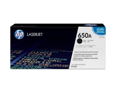 HP 650A Black Original LaserJet Toner Cartridge CE270A