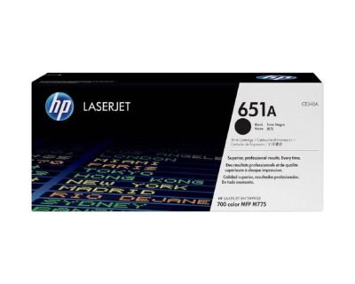 HP 651A Black Original LaserJet Toner Cartridge CE340A