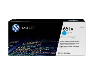 HP 651A Cyan Original LaserJet Toner Cartridge CE341A