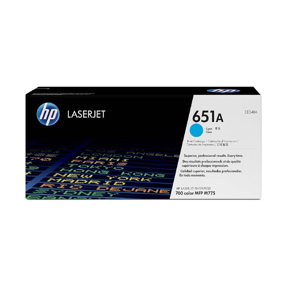 HP 651A Cyan Original LaserJet Toner Cartridge CE341A