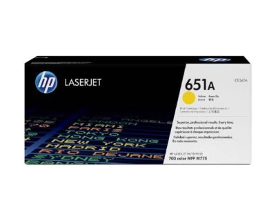 HP 651A Yellow Original LaserJet Toner Cartridge CE342A