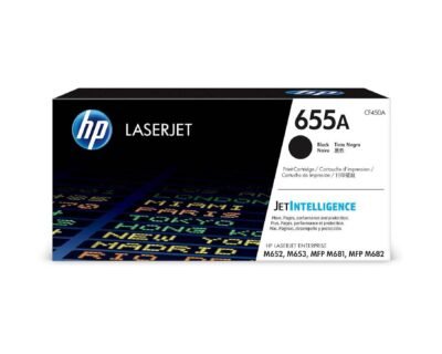 HP 655A Black Original LaserJet Toner Cartridge CF450A