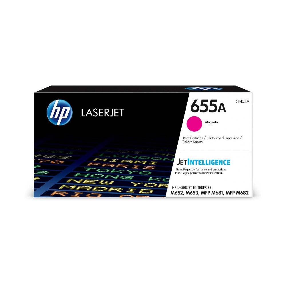 HP 655A Magenta Original LaserJet Toner Cartridge CF453A
