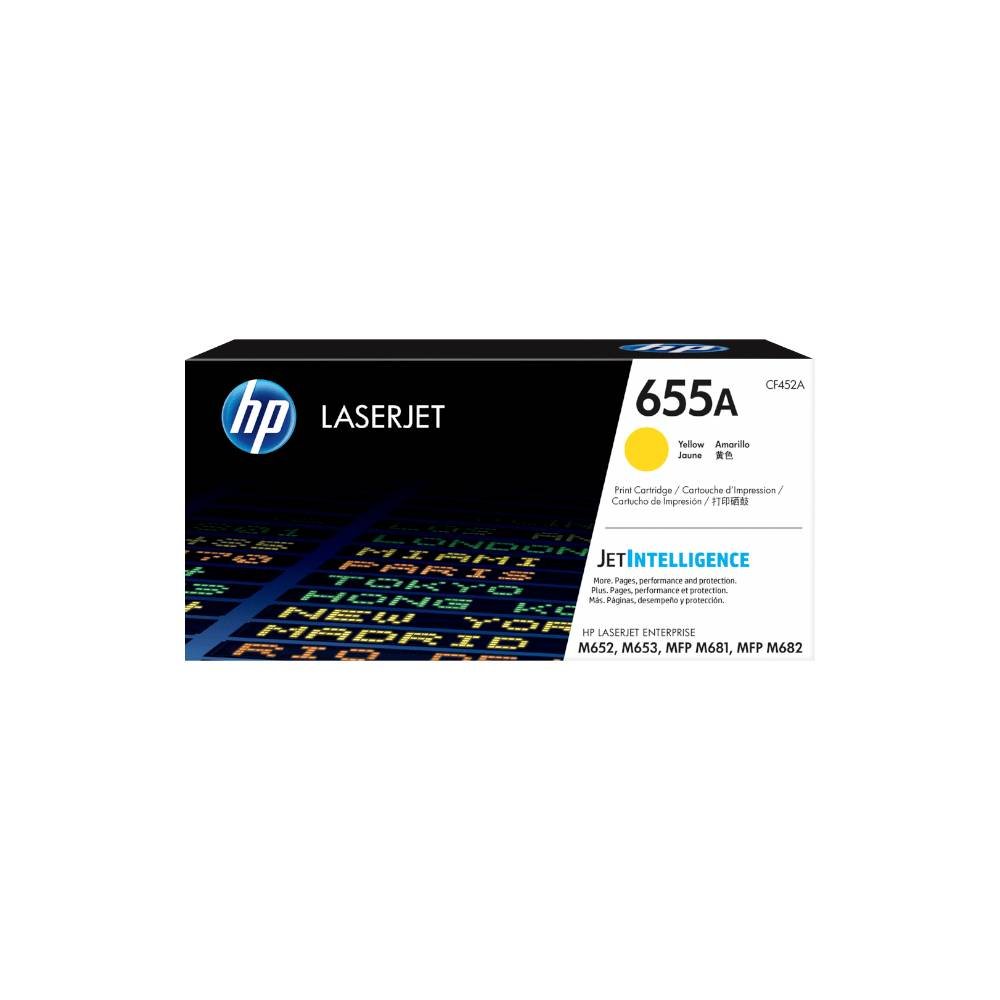 HP 655A Yellow Original LaserJet Toner Cartridge CF452A