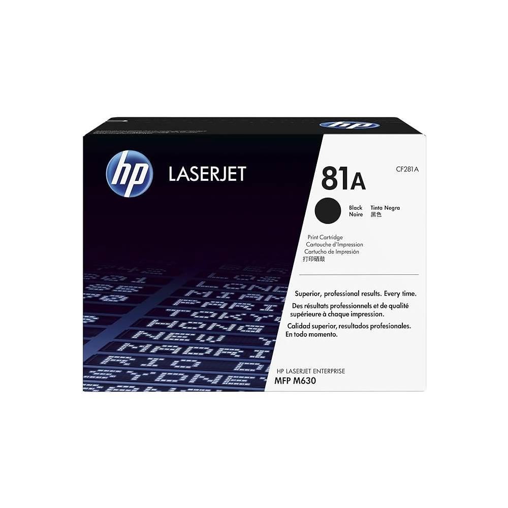 HP 81A Black Original LaserJet Toner Cartridge CF281A
