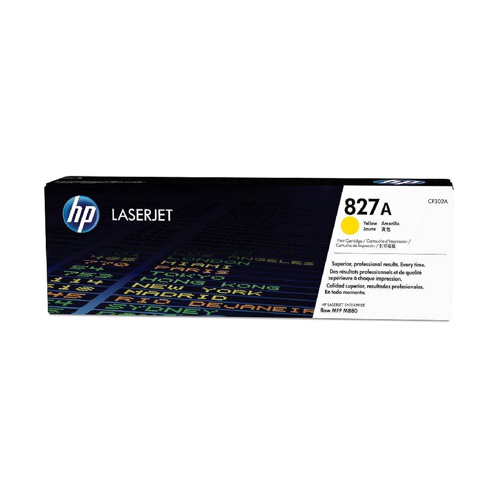HP 827A Yellow Original LaserJet Toner Cartridge CF302A