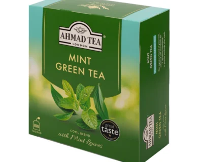 Ahmad Tea Mint Green Tea Set Of 100 Tea Bags