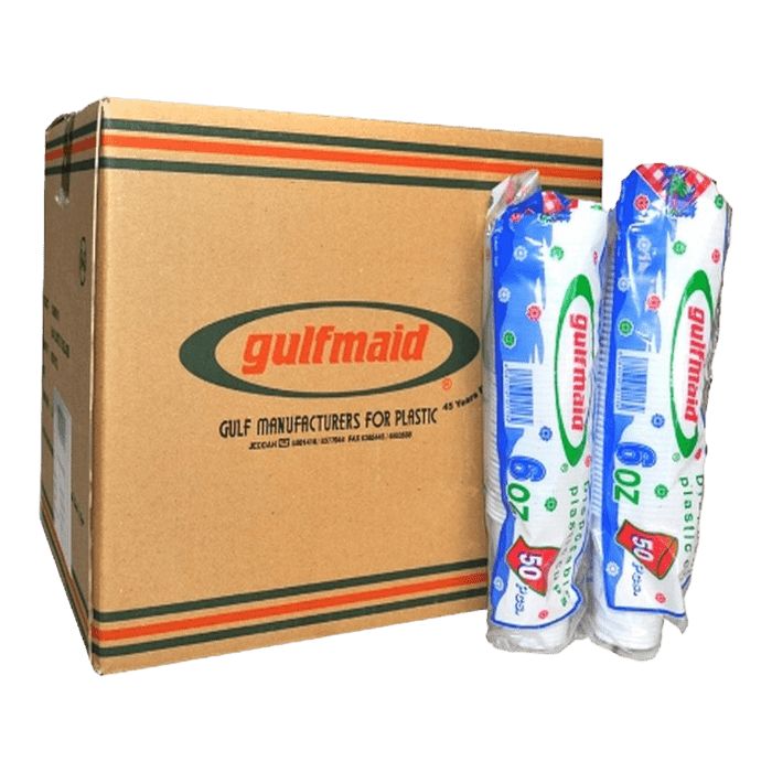 Gulfmaid Disposable plastic Cups 6oz Box Of 1000 Pcs
