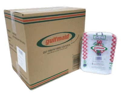 Gulfmaid Plastic Square Plate No.3 24cm Box Of 1000 Pcs