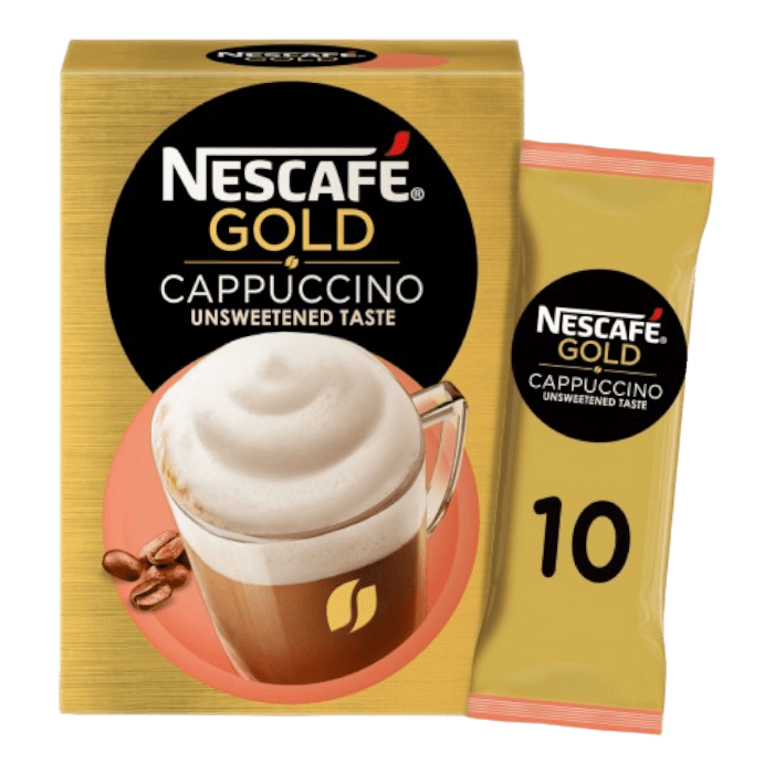 Nescafe Instant Coffee Gold Cappuccino 14.2g Set Of 10 Pcs
