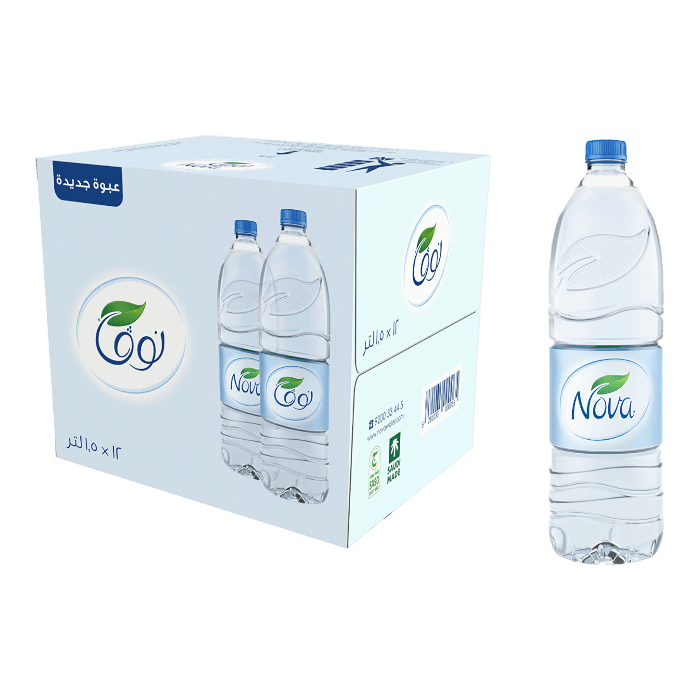 Nova Drinking Water 1.5L Set Of 12 Bottles
