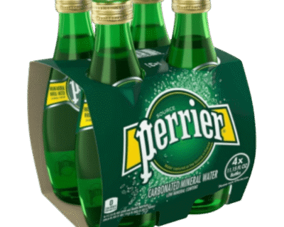 Perrier Sparkling Mineral Water 330ml Set Of 4 Pcs